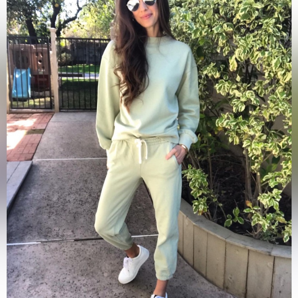 Everlane organic cotton set EUC size XS Mint green